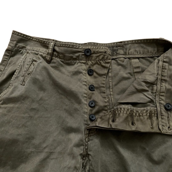 Allsaints Pants Mens Size 30 Idaho Chino Spital Fields Military Army Green - Picture 4 of 7